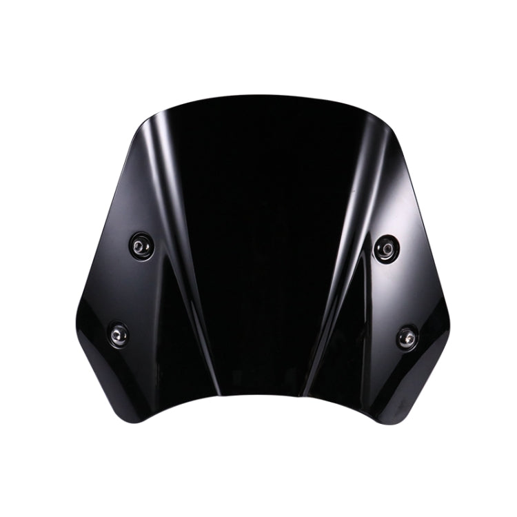 5-7 Inch Retro Motorcycle Windshield Universal Modified Windshield(Black) - Others by PMC TechLife | Online Shopping South Africa | PMC TechLife | Buy Now Pay Later Mobicred