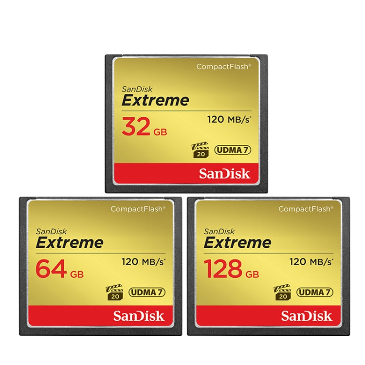 SanDisk CFXPS-1067X High Speed CF Card Camera SLR Camera Memory Card CF-120M/S, Capacity: 128GB - CF Card by PMC Jewellery | Online Shopping South Africa | PMC Jewellery | Buy Now Pay Later Mobicred