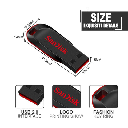 SanDisk CZ50 Mini Office USB 2.0 Flash Drive U Disk, Capacity: 64GB - USB Flash Drives by SanDisk | Online Shopping South Africa | PMC Jewellery | Buy Now Pay Later Mobicred