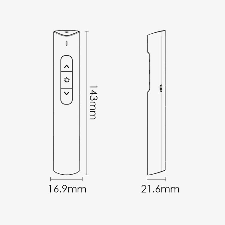 Deli 2.4G Flip Pen Business Presentation Remote Control Pen, Model: 2801G White (Green Light) -  by Deli | Online Shopping South Africa | PMC Jewellery | Buy Now Pay Later Mobicred