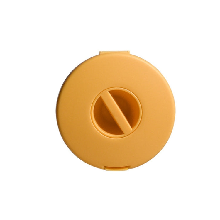 Round Data Cable Storage Box Earphone Storage Collection Box(Yellow) - Storage Boxes by PMC TechLife | Online Shopping South Africa | PMC TechLife