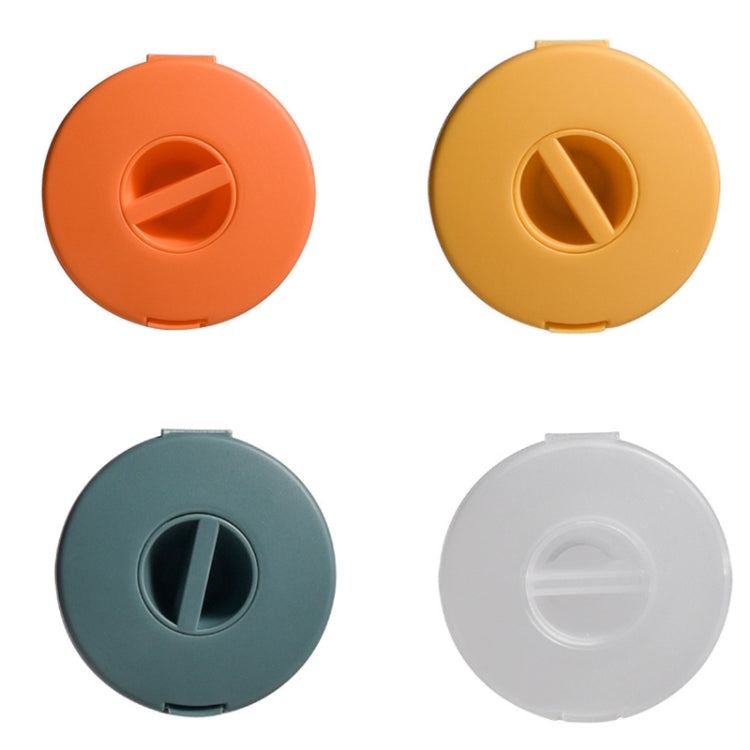 Round Data Cable Storage Box Earphone Storage Collection Box(Yellow) - Storage Boxes by PMC TechLife | Online Shopping South Africa | PMC TechLife