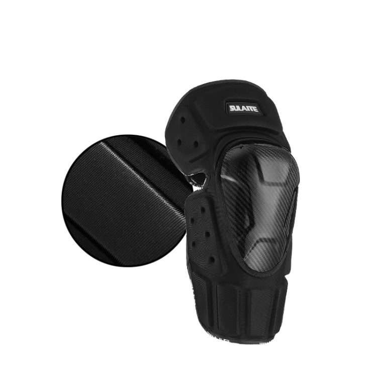 SULAITE Off-Road Motorcycle Windproof Warmth Drop-Proof Breathable Carbon Fiber Protective Gear, Specification: Knee Pads+Elbow Pads - Protective Gear by SULAITE | Online Shopping South Africa | PMC Jewellery | Buy Now Pay Later Mobicred