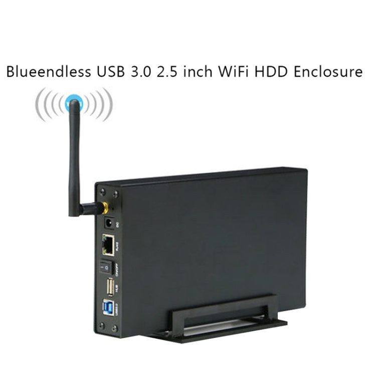 Blueendless 3.5 inch Mobile Hard Disk Box WIFI Wireless NAS Private Cloud Storage( EU Plug) - HDD Enclosure by Blueendless | Online Shopping South Africa | PMC Jewellery | Buy Now Pay Later Mobicred