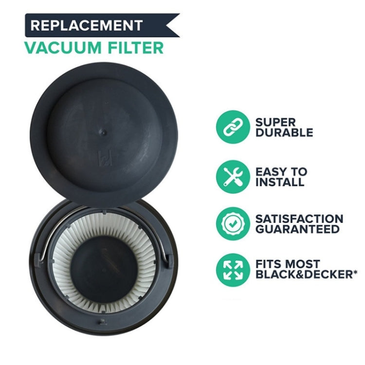 2 PCS Handheld Vacuum Cleaner Filter Accessory For Black&Decker PV1210/PV1020L/PD11420L - Other Accessories by PMc TechLife | Online Shopping South Africa | PMc TechLife | Buy Now Pay Later Mobicred