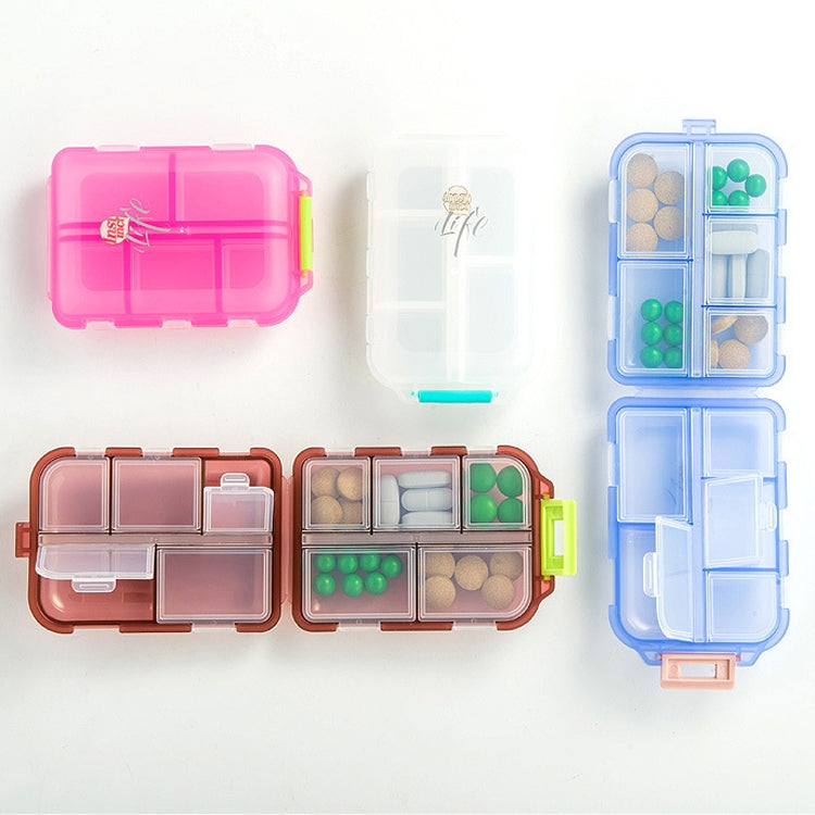 Mizi Small Pill Box Portable Dispensing Medicines Boxes, Colour: 7 Grid (Grey) - free shipping - PMC TechLife - Order now!