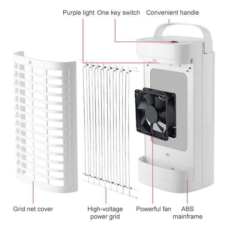 Electric Mosquito Killer Plug-In Mosquito Killer, Colour: EU Plug 250V (White) - Repellents by PMC TechLife | Online Shopping South Africa | PMC TechLife | Buy Now Pay Later Mobicred