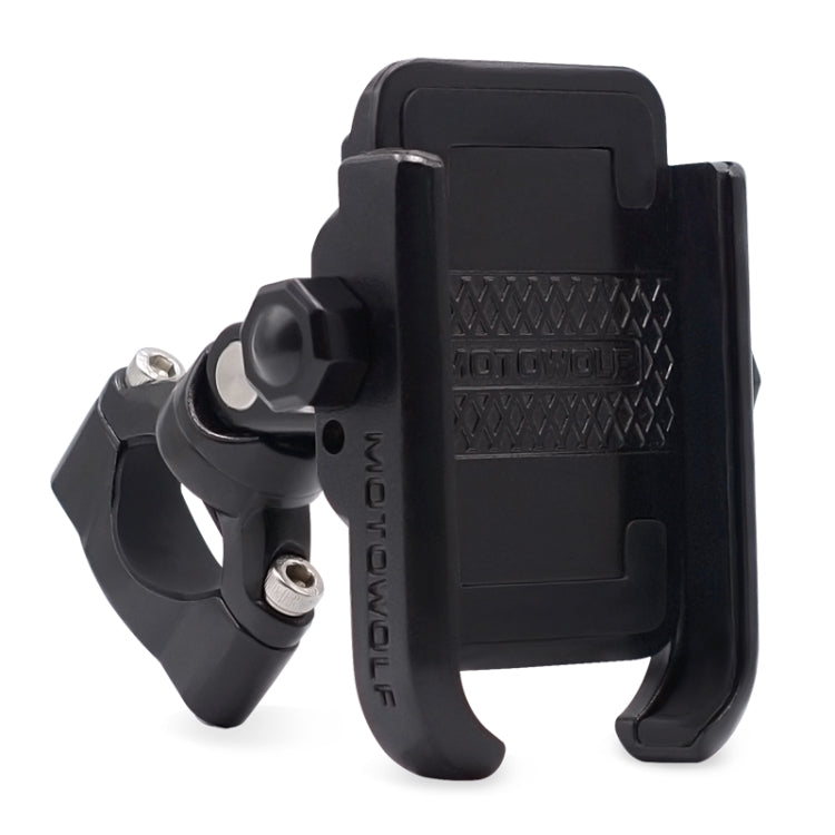 Bicycle Riding Navigation Mobile Phone Holder Motorcycle Car Aluminum Alloy Mobile Phone Holder(Handlebar Black) - Holders by PMC Jewellery | Online Shopping South Africa | PMC Jewellery | Buy Now Pay Later Mobicred