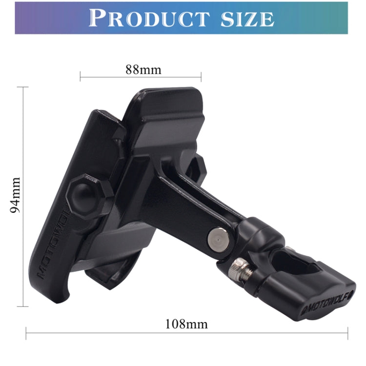 Bicycle Riding Navigation Mobile Phone Holder Motorcycle Car Aluminum Alloy Mobile Phone Holder(Handlebar Black) - Holders by PMC Jewellery | Online Shopping South Africa | PMC Jewellery | Buy Now Pay Later Mobicred