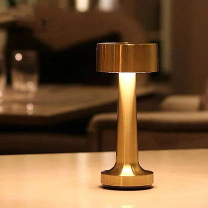 JB-TD10 LED Charging Bar Table Lamp Retro Creative Bar Cafe Restaurant Simple Bedside Night Light, Specification: AU Plug(Golden) - Bedside Light by PMC Jewellery | Online Shopping South Africa | PMC Jewellery