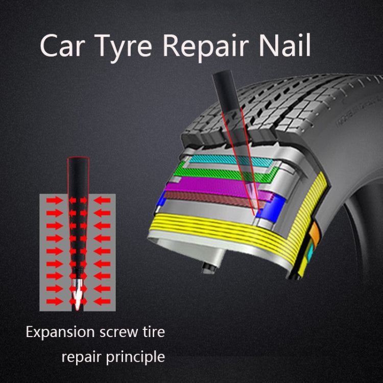 Q412 Car Tyre Repair Nail Emergency Tire Repair Kit - Hand Tool Sets by PMC Jewellery | Online Shopping South Africa | PMC Jewellery | Buy Now Pay Later Mobicred