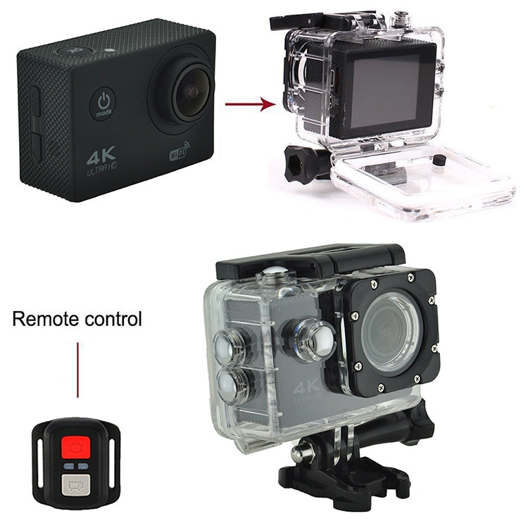 WIFI Waterproof Action Camera Cycling 4K camera Ultra Diving  60PFS Camera Helmet bicycle Cam underwater Sports 1080P Camera(Black) - Children Cameras by PMC Jewellery | Online Shopping South Africa | PMC Jewellery | Buy Now Pay Later Mobicred