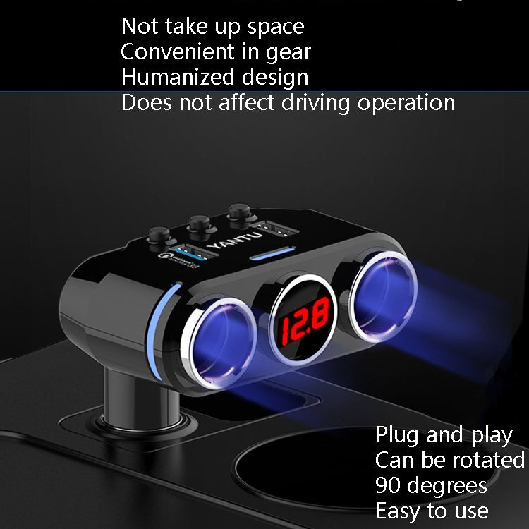 YANTU B39 Cigarette Lighters Cars Multifunctional Usb Fast Charging Car Charger Wired Non-voltage - Cigar Socket by PMC Jewellery | Online Shopping South Africa | PMC Jewellery | Buy Now Pay Later Mobicred