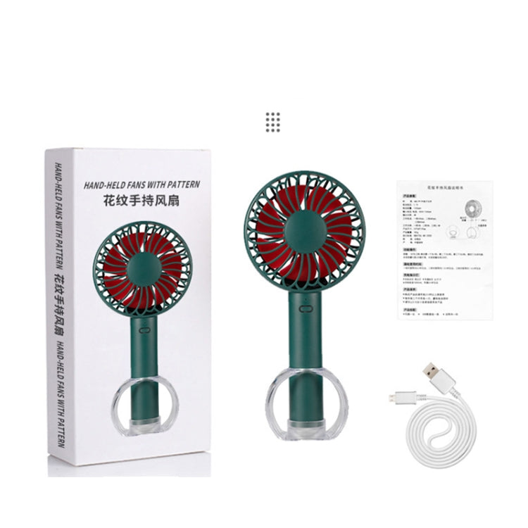 FS-H01 USB Portable Ultra-quiet Large Wind Hand-held Desktop Student Dormitory Household Mini Fan(Green) - Electric Fans by PMC Jewellery | Online Shopping South Africa | PMC Jewellery | Buy Now Pay Later Mobicred