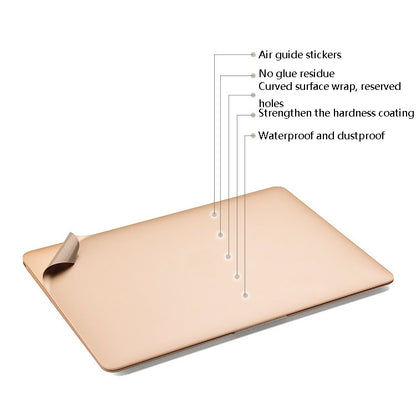 JRC Laptop Film Computer Top Shell Body Protection Sticker For MacBook Air 13.3 inch A1932 (2018)(Champagne Gold) - Protector Sticker by JRC | Online Shopping South Africa | PMC Jewellery | Buy Now Pay Later Mobicred