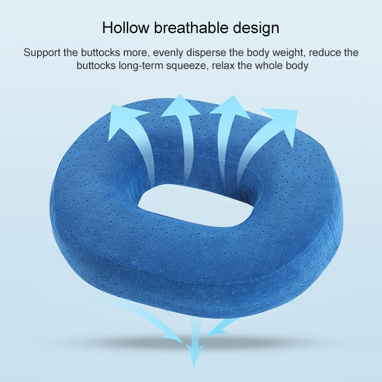 Slow Resilience Memory Foam Office Hip Pad After Hemorrhoids Operation Cushion(Tibetan Blue) - Cushions & Pillows by PMC Jewellery | Online Shopping South Africa | PMC Jewellery | Buy Now Pay Later Mobicred