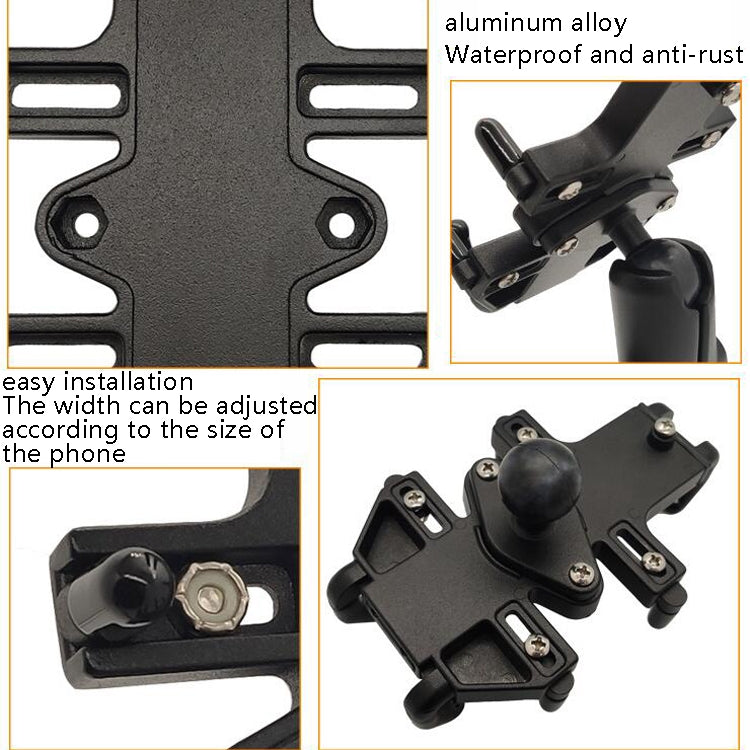 N-STAR NJN001 Motorcycle Bicycle Compatible Mobile Phone Bracket Aluminum Accessories Riding Equipment(With Expansion Head) - Holders by N-STAR | Online Shopping South Africa | PMC Jewellery | Buy Now Pay Later Mobicred