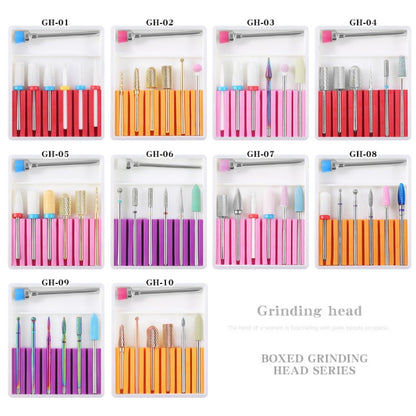 Nail Art Ceramic Tungsten Steel Alloy Grinding Heads Set Grinder Polishing Tool, Color Classification: GH-06 - Grinding Tools & Accessories by PMC Jewellery | Online Shopping South Africa | PMC Jewellery | Buy Now Pay Later Mobicred