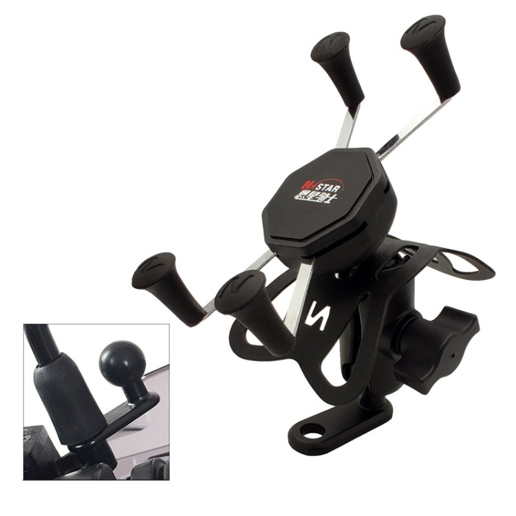 N-STAR N002 Motorcycle Bicycle Mobile Phone Bracket Riding Equipment(Small L Head) - Holders by N-STAR | Online Shopping South Africa | PMC Jewellery | Buy Now Pay Later Mobicred