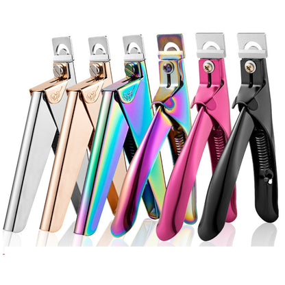 Nail Word Cut French U-Shaped Cut Fake Nail Cut Stainless Steel Nail Knife, Color Classification: Electrophoretic Black - Nail Clipper by PMC Jewellery | Online Shopping South Africa | PMC Jewellery | Buy Now Pay Later Mobicred