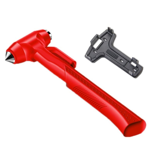 Car Safety Life-Saving Hammer Car Emergency Multifunctional Window Breaker, Colour: Deluxed Red With Fixed Rack - Emergency Hammer by PMC Jewellery | Online Shopping South Africa | PMC Jewellery | Buy Now Pay Later Mobicred