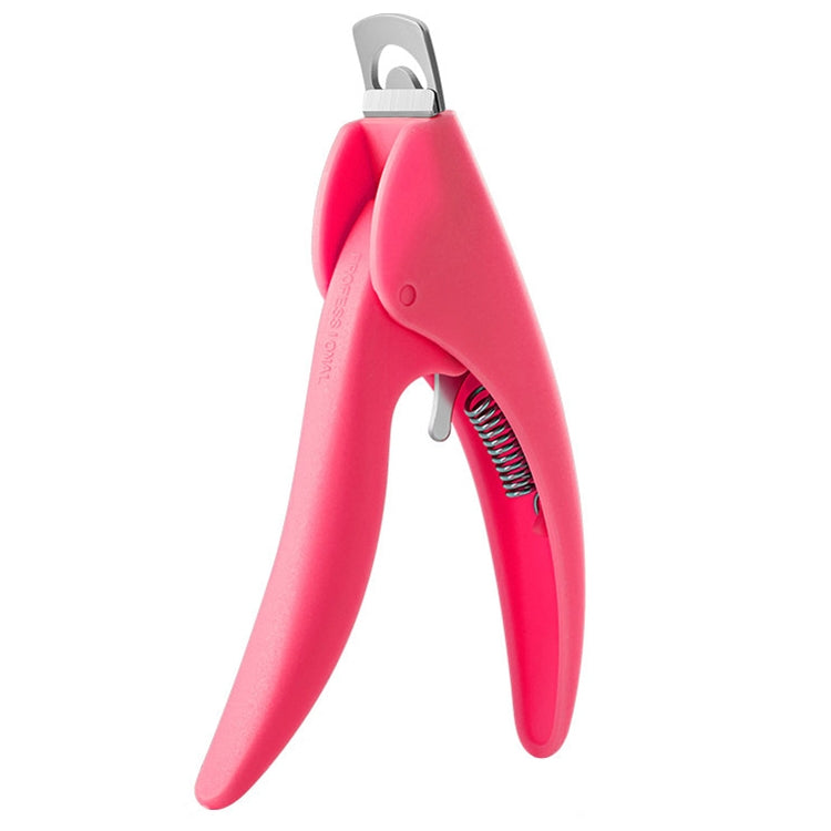 Nail Scissors U-Shaped Scissors DIY French Nail Fake Nail Scissors, Specification: Rose Red - Nail Clipper by PMC Jewellery | Online Shopping South Africa | PMC Jewellery | Buy Now Pay Later Mobicred