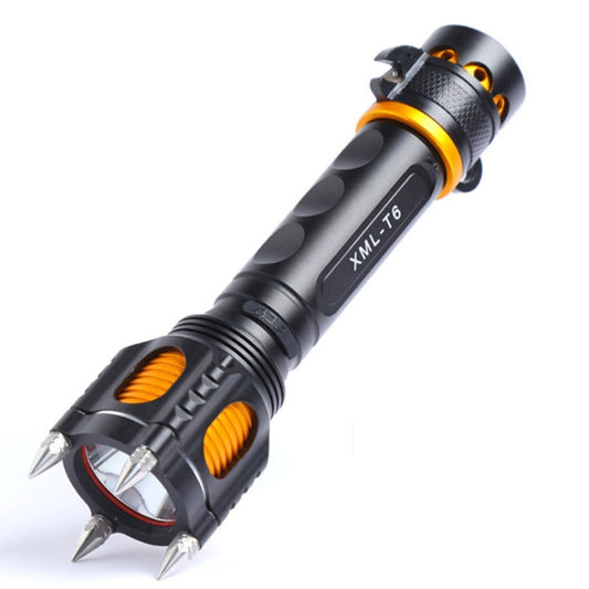 Outdoor LED T6 Strong Light Rechargeable Flashlight Car Safety Hammer Multi-Function Aelf-Defense Flashlight(Single Flashlight) - LED Flashlight by PMC Jewellery | Online Shopping South Africa | PMC Jewellery | Buy Now Pay Later Mobicred