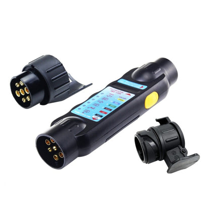 TS170E-Z 12V Car Resistance Trailer Plug Socket Trailer Tester Connector Recorder With 2 Conversion Heads EU Plug - Electronic Test by PMC Jewellery | Online Shopping South Africa | PMC Jewellery | Buy Now Pay Later Mobicred