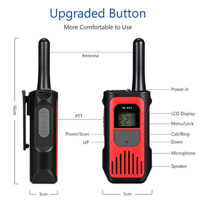 1 Pair YG-811 0.5W Children Handheld Wireless Walkie-Talkie Random Colour Delivery - Children by PMC Jewellery | Online Shopping South Africa | PMC Jewellery | Buy Now Pay Later Mobicred