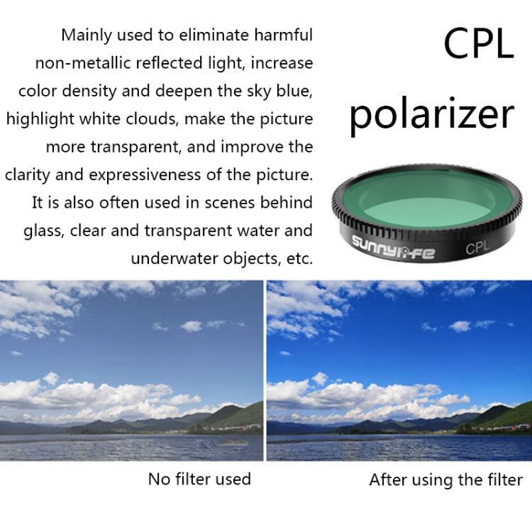 Sunnylife Sports Camera Filter For Insta360 GO 2, Colour: CPL - Len Accessories by PMC TechLife | Online Shopping South Africa | PMC TechLife | Buy Now Pay Later Mobicred
