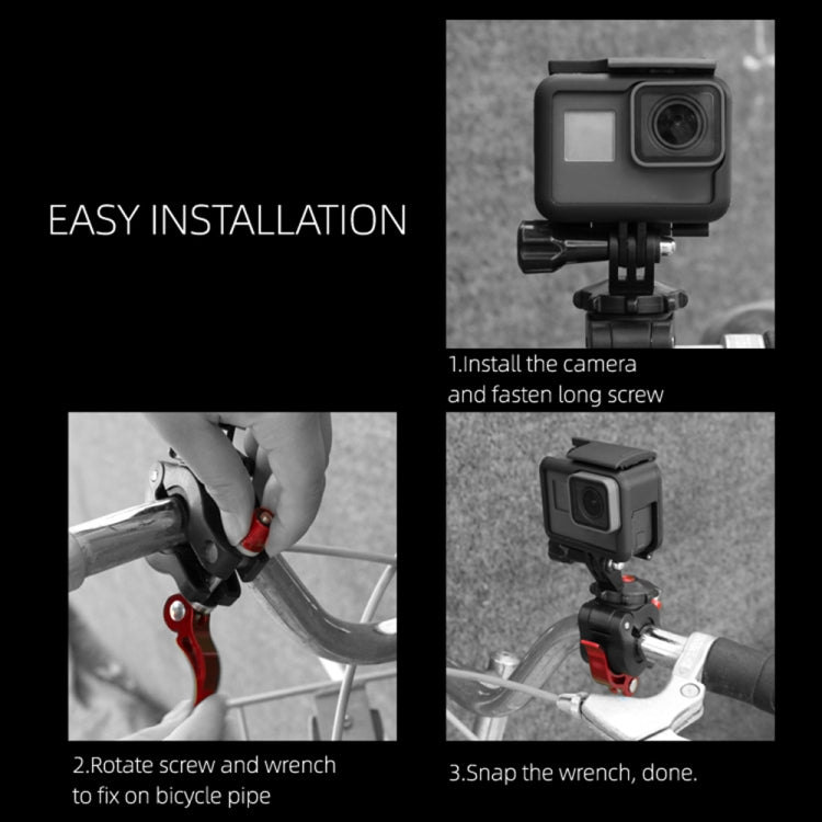 Sunnylife TY-Q9266 for Insta360 GO / DJI Osmo Action / GoPro Mount Bracket Stabilizer Bicycle Clip with Screw - Holder by Sunnylife | Online Shopping South Africa | PMC Jewellery | Buy Now Pay Later Mobicred