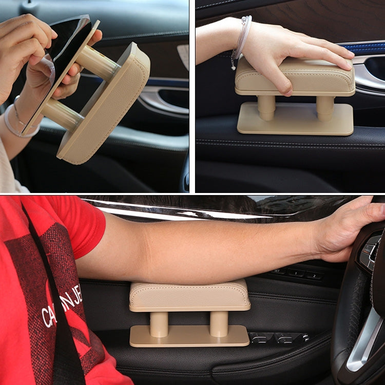 Car Arm Handle Seat Left Hand Elbow Tray Universal Leather Increasing Pad Central Armrest Box(Brown) - Seat Accessories by PMC Jewellery | Online Shopping South Africa | PMC Jewellery | Buy Now Pay Later Mobicred