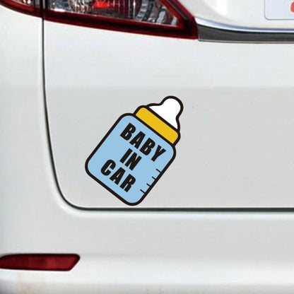 10 PCS There Is A Baby In The Car Stickers Warning Stickers Style: CT203 Baby X Blue Bottom Bottle Magnetic Stickers - Warning Sticker by PMC Jewellery | Online Shopping South Africa | PMC Jewellery | Buy Now Pay Later Mobicred