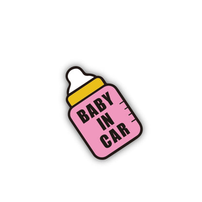 10 PCS There Is A Baby In The Car Stickers Warning Stickers Style: CT203 Baby Y Pink Bottom Bottle Magnetic Stickers - Warning Sticker by PMC Jewellery | Online Shopping South Africa | PMC Jewellery | Buy Now Pay Later Mobicred