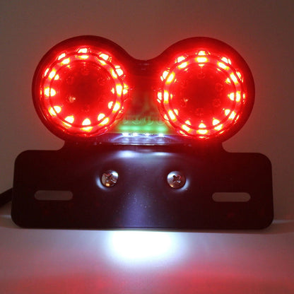 Motorcycle Modified Retro LED Integrated Rear Taillight Brake Light(Smoked Black Shell) - Signal Lights by PMC Jewellery | Online Shopping South Africa | PMC Jewellery | Buy Now Pay Later Mobicred