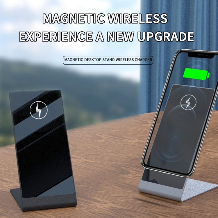 Y13 15W Magnetic Wireless Mobile Phone Holder Charger for iPhone(Silver) - Wireless Charger by PMC Jewellery | Online Shopping South Africa | PMC Jewellery | Buy Now Pay Later Mobicred