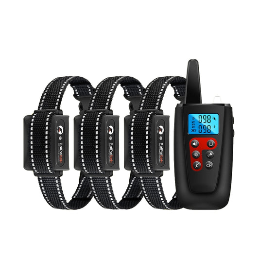 PaiPaitek PD526-3 Anti-Barking Device Dog Electric Shock Collar Training Dog Remote Control Pet Training Equipment - Training Aids by PaiPaitek | Online Shopping South Africa | PMC Jewellery | Buy Now Pay Later Mobicred