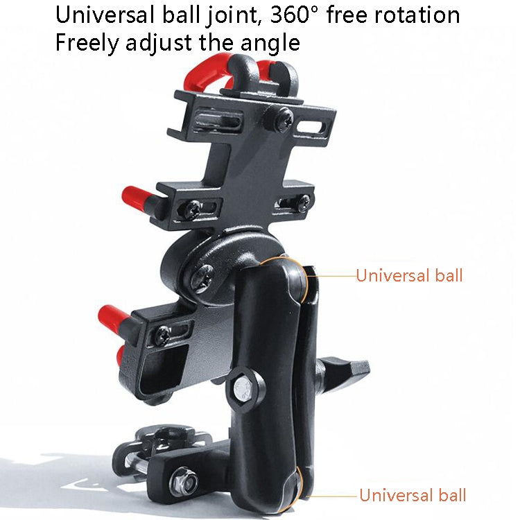 Motorcycle Metal Navigation Mobile Phone Bracket,Style: Thin Tube Fixation (Anti-theft) - Holder by PMC TechLife | Online Shopping South Africa | PMC TechLife | Buy Now Pay Later Mobicred