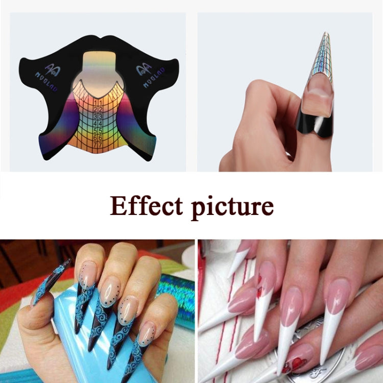 Extended 300 PCS / Roll Symphony Laser Nail Extension Paper Holder Fish Shape Phototherapy Nail Extension Paper Holder - Nail Art Equipment by PMC Jewellery | Online Shopping South Africa | PMC Jewellery | Buy Now Pay Later Mobicred