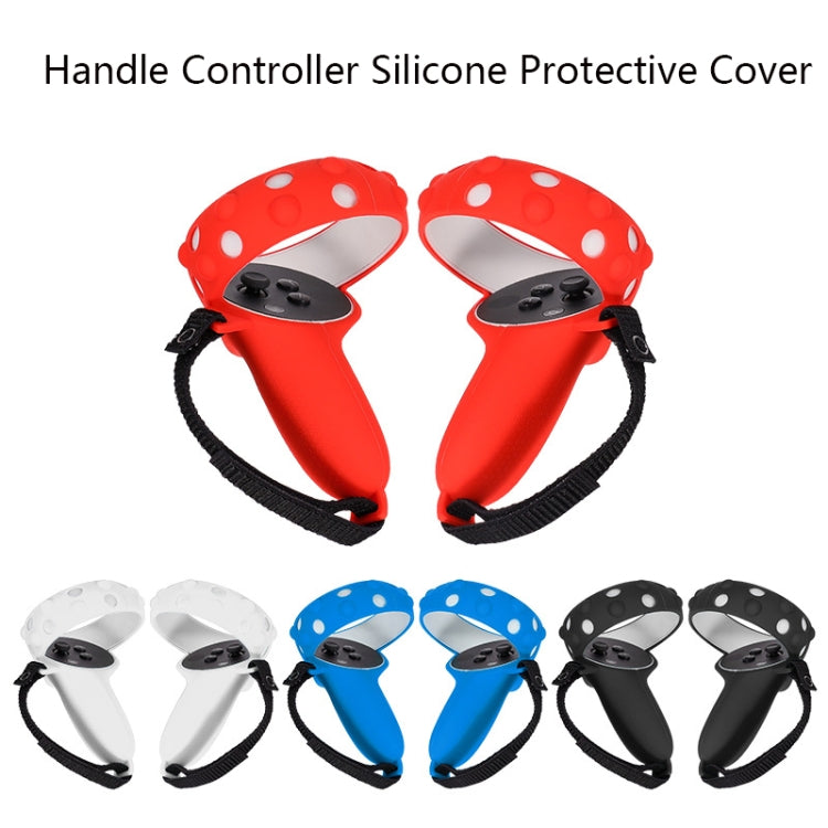 2 Sets GS092 Handle Controller Silicone Protective Cover Anti-Fall And Anti-Lost All-Inclusive Cover For Oculus Quest 2(Gray) - VR Accessories by PMC Jewellery | Online Shopping South Africa | PMC Jewellery | Buy Now Pay Later Mobicred