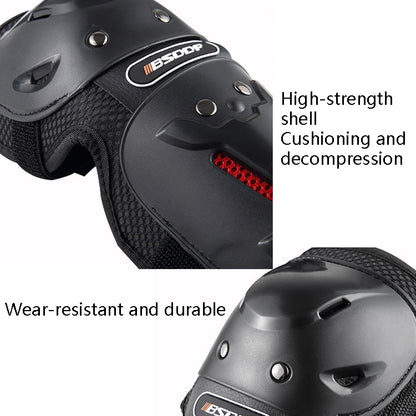 4 PCS / Set BSDDP MDL1002 Motorcycle Knee Knee Elbow Pads Protective Gear Autumn Winter Warm Anti-Falling Leg Equipment - Protective Gear by PMC Jewellery | Online Shopping South Africa | PMC Jewellery | Buy Now Pay Later Mobicred