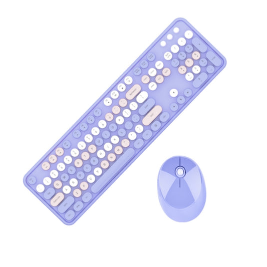 Mofii Sweet Wireless Keyboard And Mouse Set Girls Punk Keyboard Office Set, Colour: Purple Mixed Version - Wireless Keyboard by Mofii | Online Shopping South Africa | PMC Jewellery | Buy Now Pay Later Mobicred