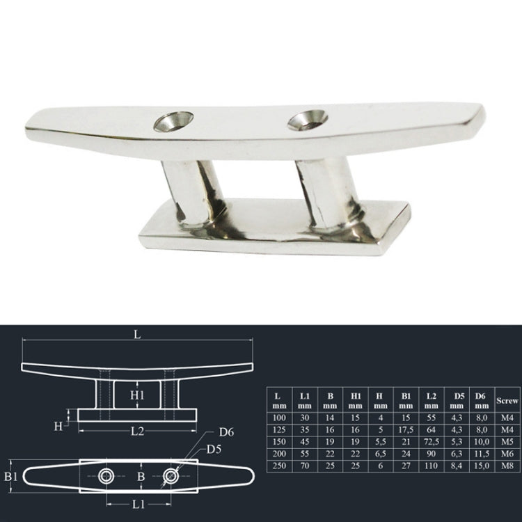 316 Stainless Steel Siamese Mooring Bollard For Marine Boat Yacht, Specification: 4 inch - Marine Accessories & Parts by PMC Jewellery | Online Shopping South Africa | PMC Jewellery | Buy Now Pay Later Mobicred