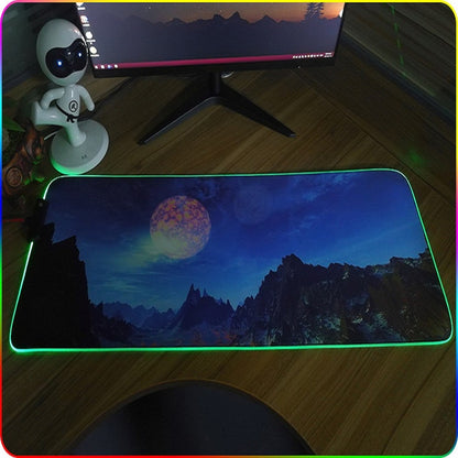 250x350x3mm F-01 Rubber Thermal Transfer RGB Luminous Non-Slip Mouse Pad(Colorful Brick) - Mouse Pads by PMC Jewellery | Online Shopping South Africa | PMC Jewellery | Buy Now Pay Later Mobicred