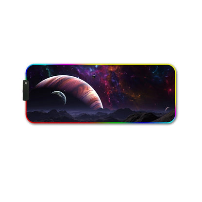 250x350x4mm F-01 Rubber Thermal Transfer RGB Luminous Non-Slip Mouse Pad(Vast Starry Sky) - Mouse Pads by PMC Jewellery | Online Shopping South Africa | PMC Jewellery | Buy Now Pay Later Mobicred