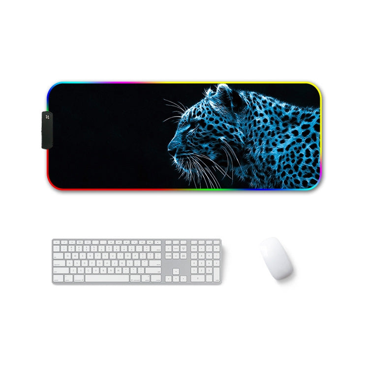 300x350x3mm F-01 Rubber Thermal Transfer RGB Luminous Non-Slip Mouse Pad(Ice Lend) - Mouse Pads by PMC Jewellery | Online Shopping South Africa | PMC Jewellery | Buy Now Pay Later Mobicred