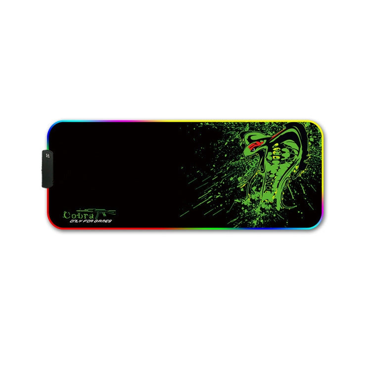 300x350x3mm F-01 Rubber Thermal Transfer RGB Luminous Non-Slip Mouse Pad(Brontosaurus) - Mouse Pads by PMC Jewellery | Online Shopping South Africa | PMC Jewellery | Buy Now Pay Later Mobicred