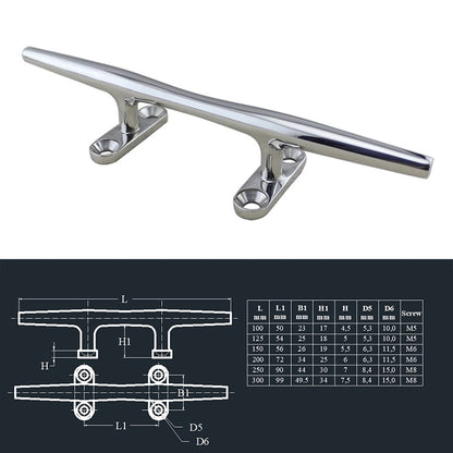 316 Stainless Steel Heavy Round Cable Bolt Yacht Bollard Shofar Pile For Boat, Specification: 125mm 5inch - Marine Accessories & Parts by PMC Jewellery | Online Shopping South Africa | PMC Jewellery | Buy Now Pay Later Mobicred