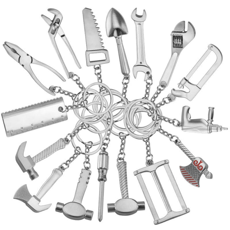 10 PCS Tool Metal Keychain Car Key Ring Pendant, Colour: H-404 Ruler - Key Rings by PMC Jewellery | Online Shopping South Africa | PMC Jewellery | Buy Now Pay Later Mobicred
