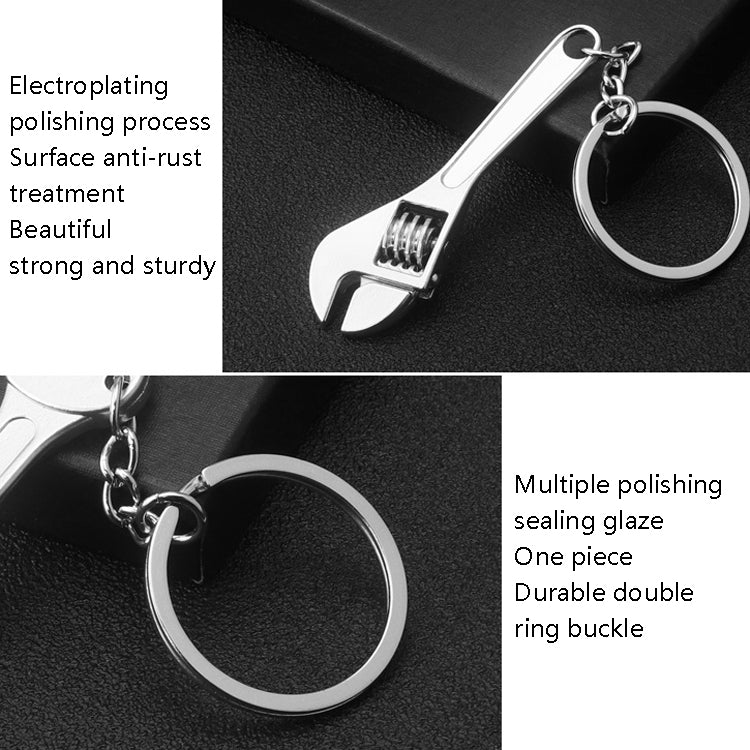 10 PCS Tool Metal Keychain Car Key Ring Pendant, Colour: H-404 Ruler - Key Rings by PMC Jewellery | Online Shopping South Africa | PMC Jewellery | Buy Now Pay Later Mobicred